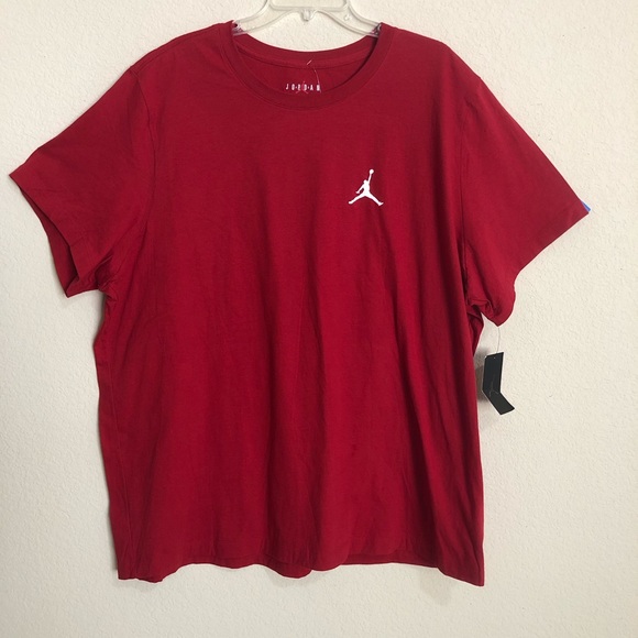 Jordan Other - Air Jordan Red w White Logo T-Shirt NWT